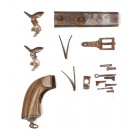 Unknown Double Barrel Pin Fire Pistol Single Shot