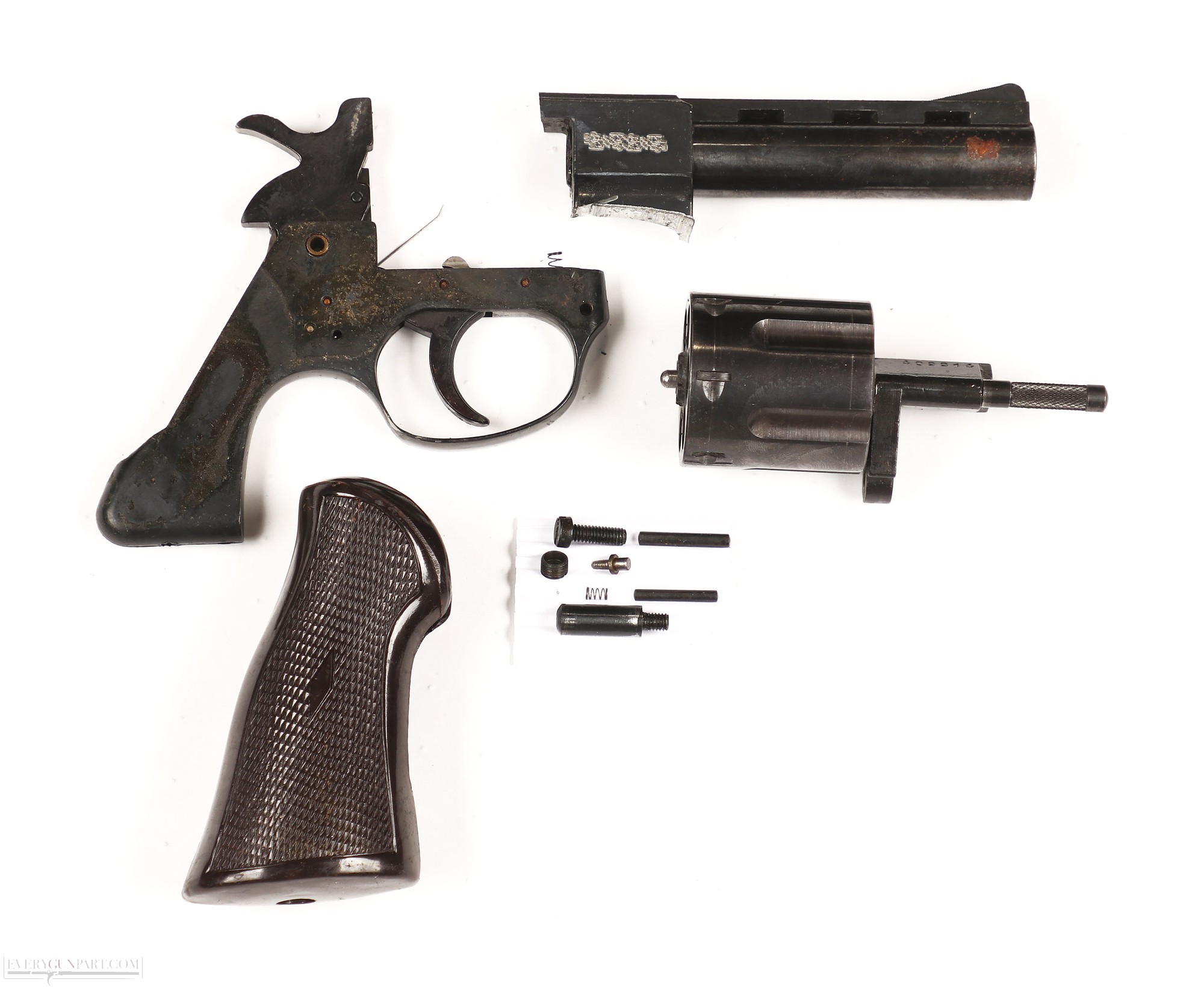 WEBLEY MKVI .455 REVOLVER W/LEATHER HOLSTER #3-08127-BDH